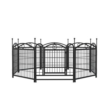 Portable Dog Playpen with Mesh Panels