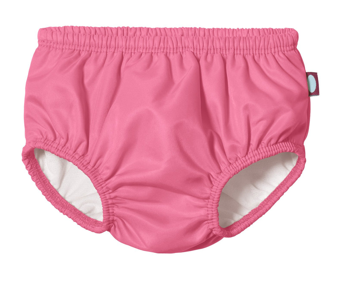 Made in USA Baby Girls and Boys Swim Diaper Cover Reusable LeakProof for Swimming Pool Lessons Beach Bubblegum 3-6 Months