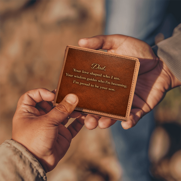 To Dad - Personalized Leather Wallet