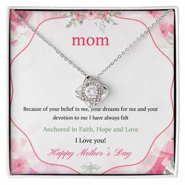 To My Mom- Love Knot- Necklace