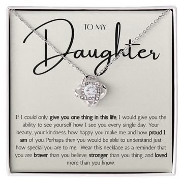 Love Knot Necklace - To My Daughter
