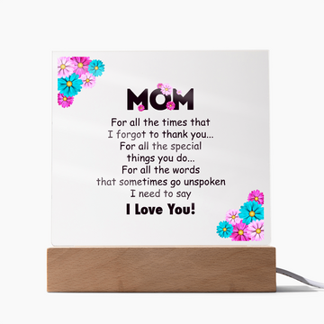 Mom for all the times-Acrylic block