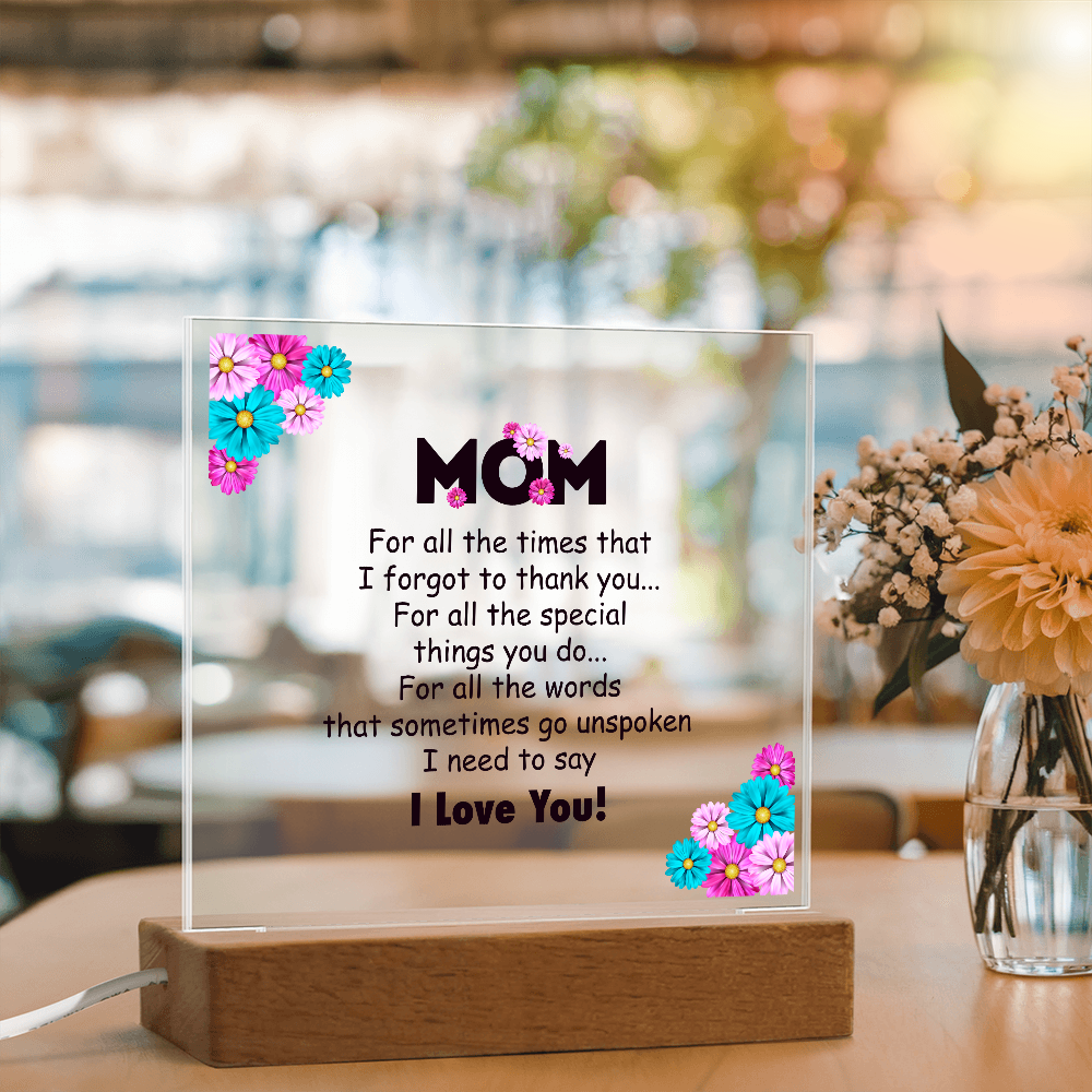 Mom for all the times-Acrylic block