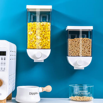 Plastic Wall-Mounted Grain Storage Container Box