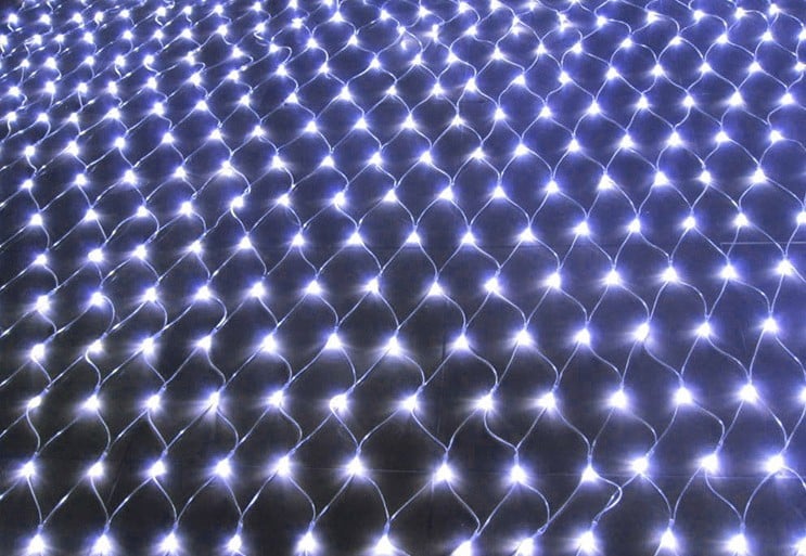 Waterproof Outdoor LED Starry Fishnet String Lights